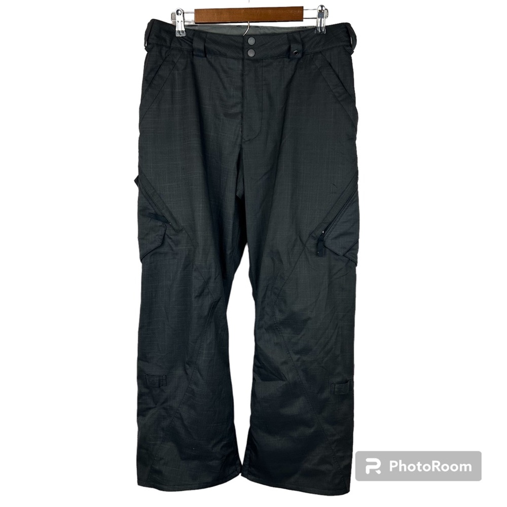 Burton Snowboarding Pants Size Small Black Waist 32” 6 Lg pockets Cargo Pants